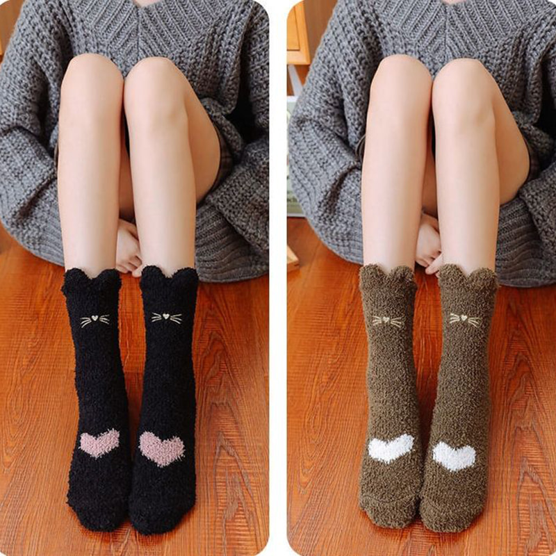 جوارب الصوف المرجانية ، الجوارب متوسطة الأجل للأطفال ، مخالب القطة الخريف والشتوية ، لطيف ، مضاد للانزلاق ، نوم دافئ ، جوارب نوم على الأرض جوارب الصوف المرجانية ، الجوارب متوسطة الأجل للأطفال ، مخالب القطة الخريف والشتوية ، لطيف ، مضاد للانزلاق ، نوم دافئ ، جوارب نوم على الأرض