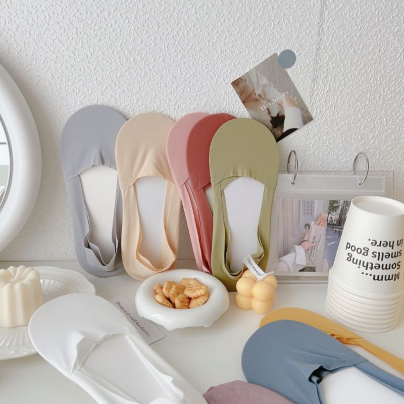 موراندي الجليد الحرير الربط النسيج الحرير الجليدي الجوارب غير المرئية